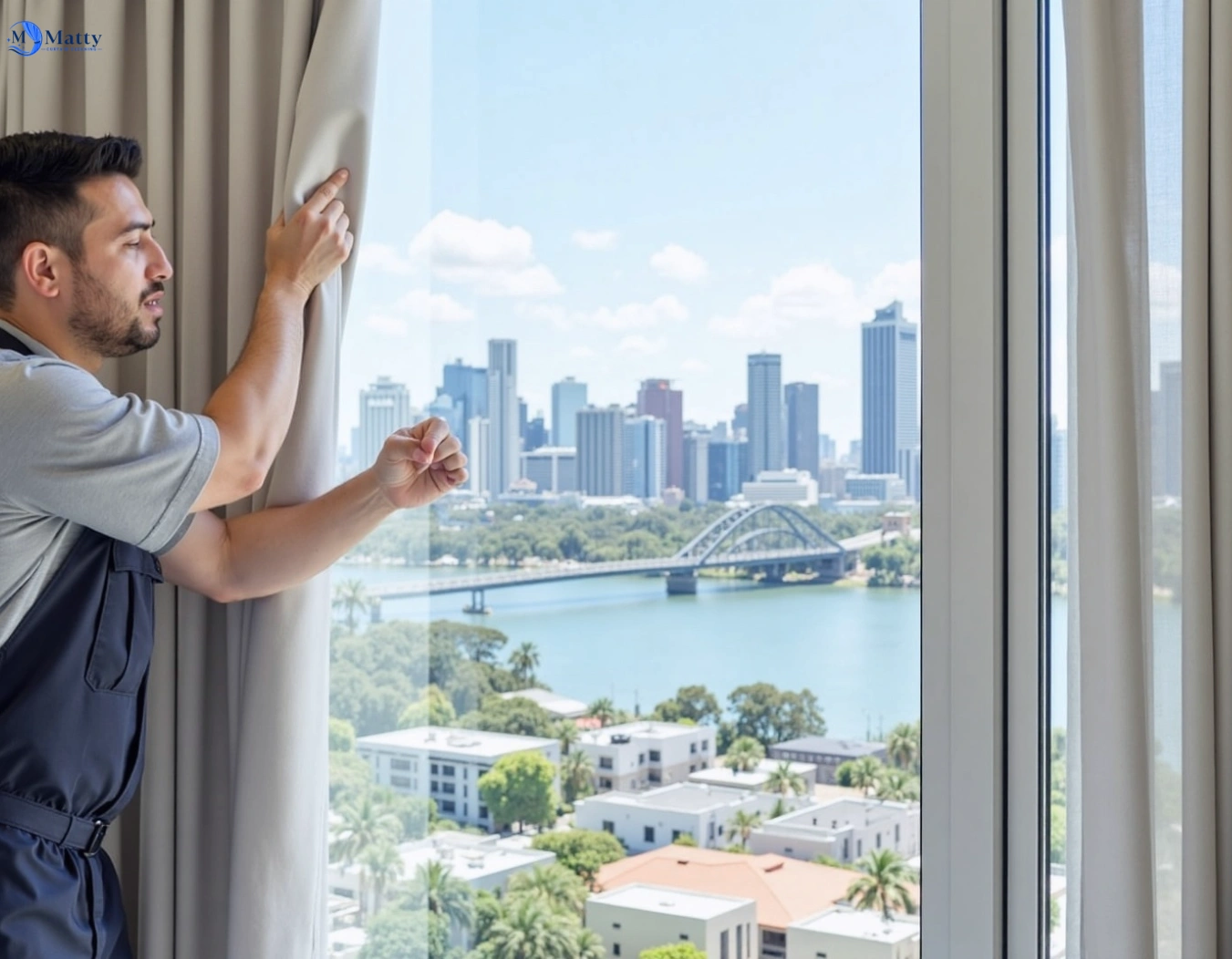 Professional curtain steam cleaning service glen-huntly-vic QLD by Matty Curtain Cleaning